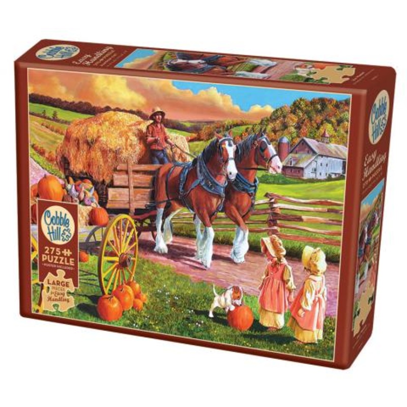 Cobble Hill Jigsaw Puzzle Hay Wagon 275