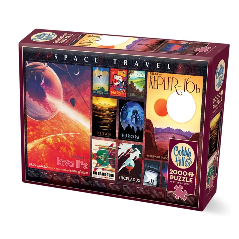 Cobble Hill – Space Travel Posters, 2000pc Puzzle
