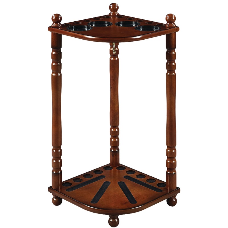 FLOOR CUE RACK – CHESTNUT