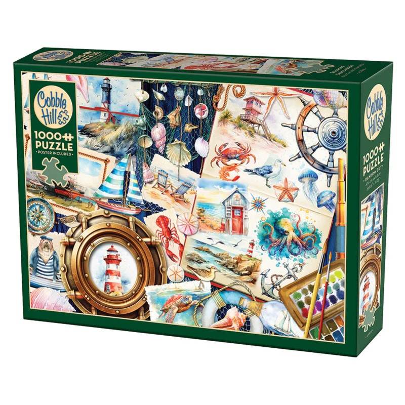 Seashore Sketchbook – Cobble Hill Jigsaw Puzzle 1000pcs