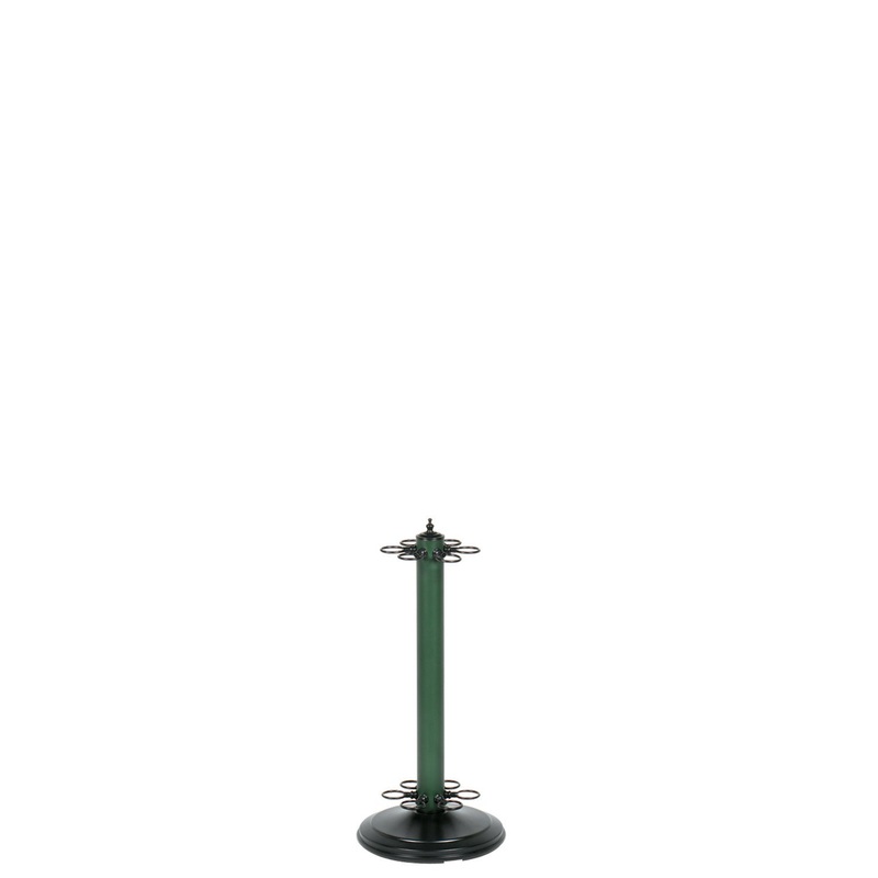 24″H POOL CUE HOLDER-MATTE GREEN
