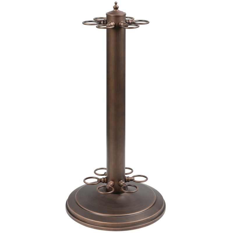 24″H POOL CUE HOLDER-OIL RUBBED BRONZE