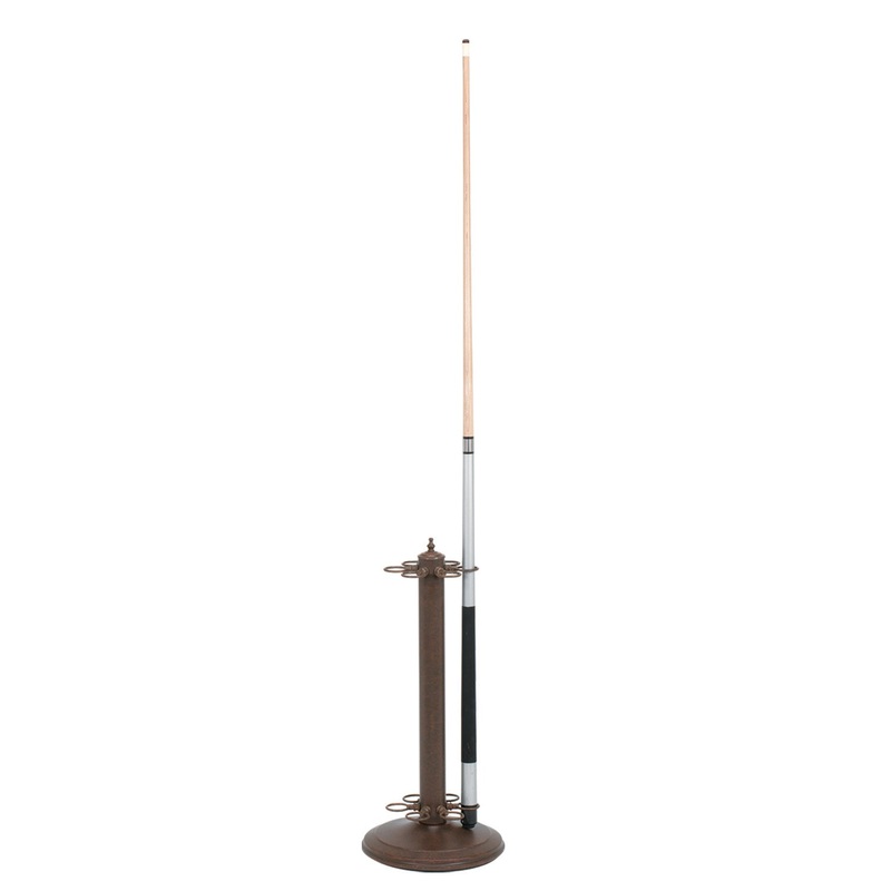 24″H POOL CUE HOLDER-OLD BROWN