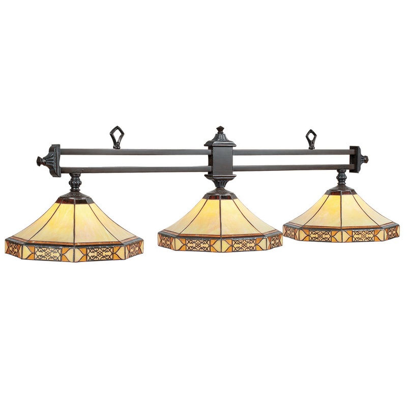 3LT-56″ BILLIARD LIGHT-MISSION FILIGREE