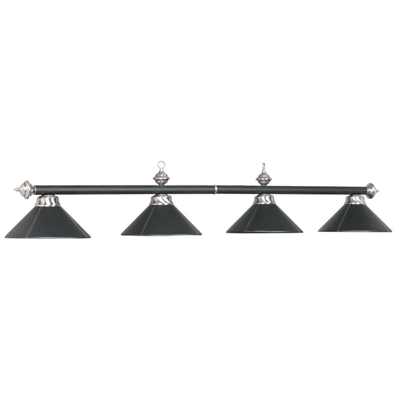 4 LT-54″ BILLIARD LIGHT-LEATHER/BLACK