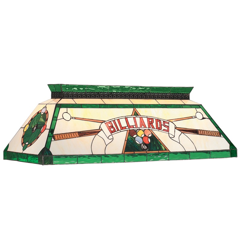 44″ TIFFANY BILLIARD LIGHT-GREEN