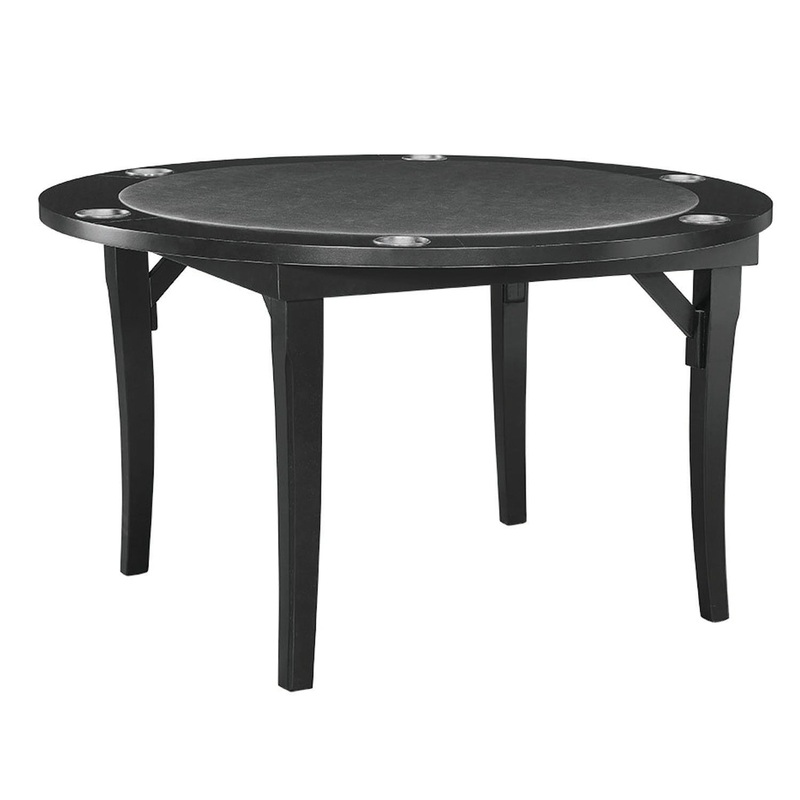 48″ FOLDING GAME TABLE – BLACK