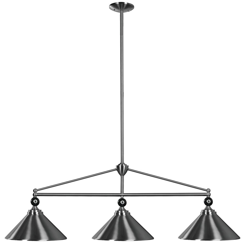 54″ 3 SHADE BILLIARD FIXTURE