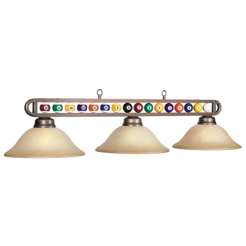 55″ BRONZE BILLIARD BALL 3 LT-FIXTURE