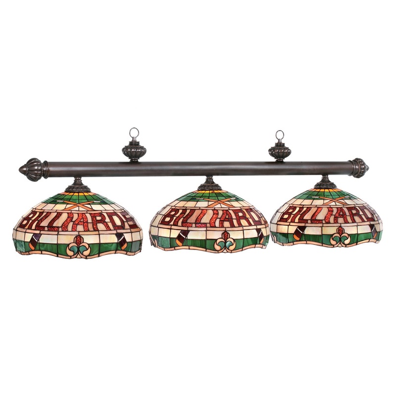 56″ 3 SHADE BILLIARD LAMP