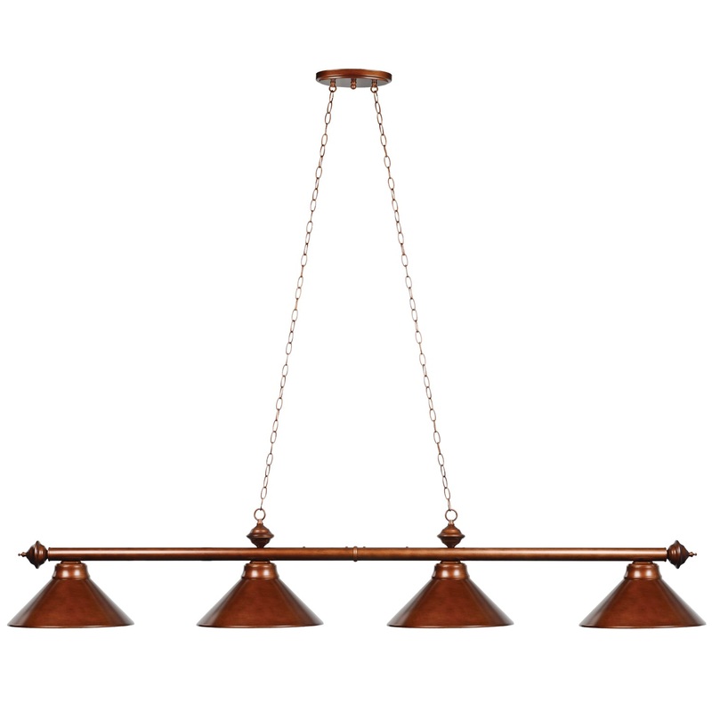 78″ 4 LT BILLIARD LIGHT-CHESTNUT