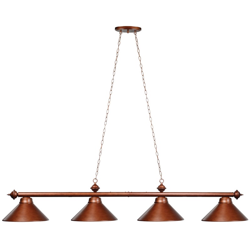 78″ 4 LT BILLIARD LIGHT-ENGLISH TUDOR