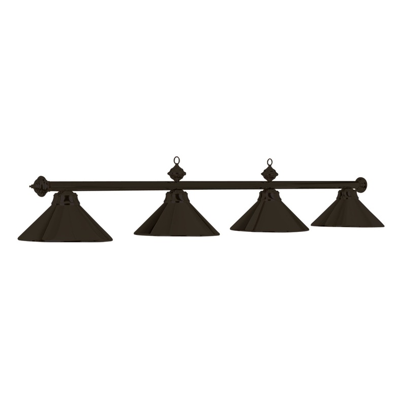 78″ 4 LT BILLIARD LIGHT-MATTE BLK/ MATTE BLACK