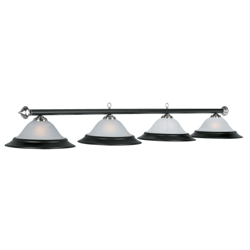 82″ 4 LT BILLIARD LIGHT-MATTE BLACK/ST