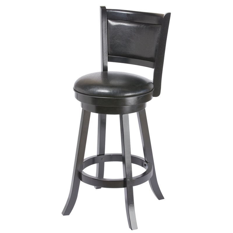 BACKED BARSTOOL – BLACK