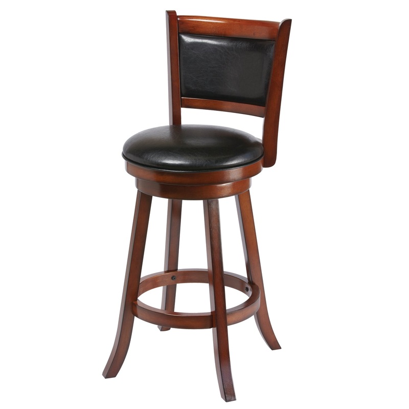 BACKED BARSTOOL – CHESTNUT