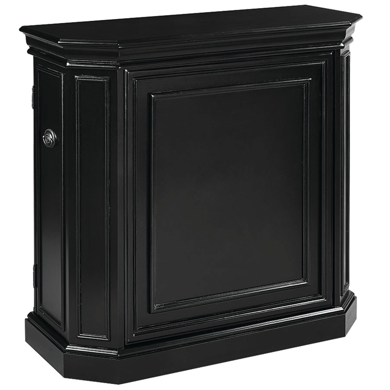 BAR CABINET W/ SPINDLE – BLACK