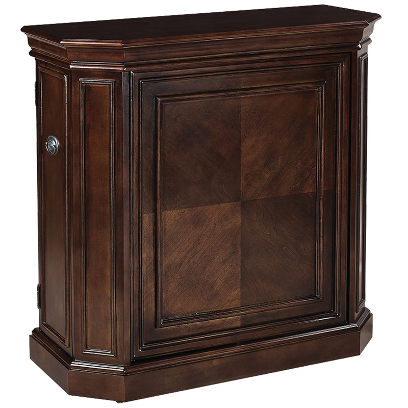BAR CABINET W/ SPINDLE – CAPPUCCINO