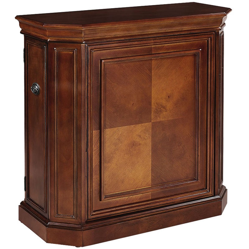 BAR CABINET W/ SPINDLE – CHESTNUT