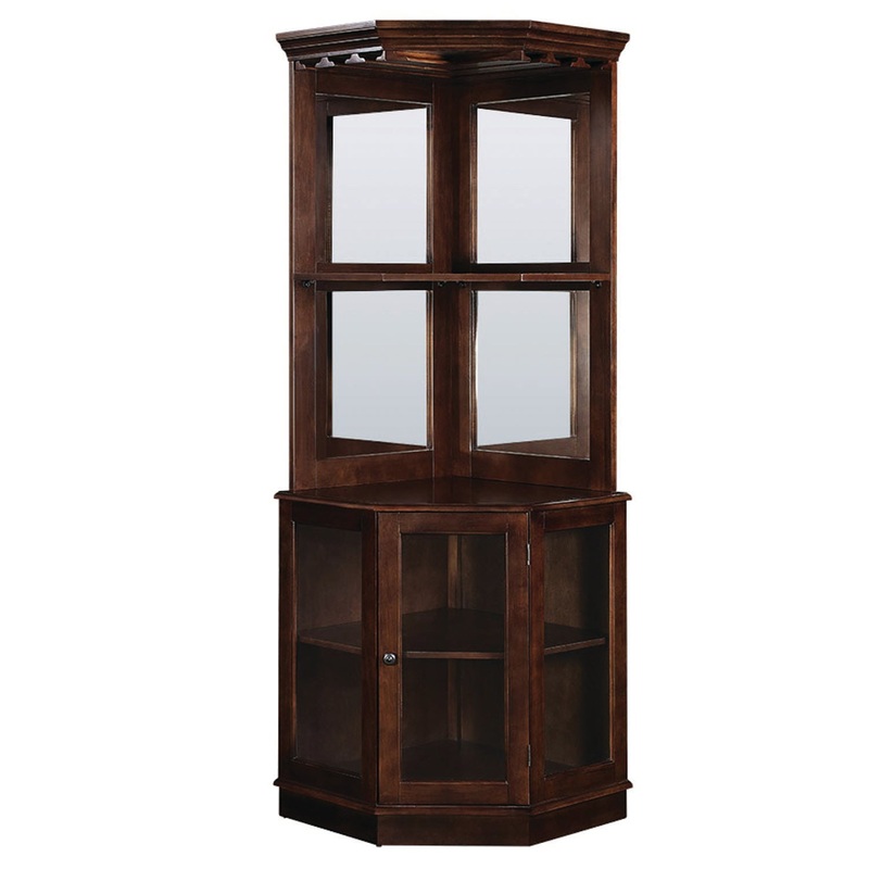 CORNER BAR CABINET – CAPPUCCINO