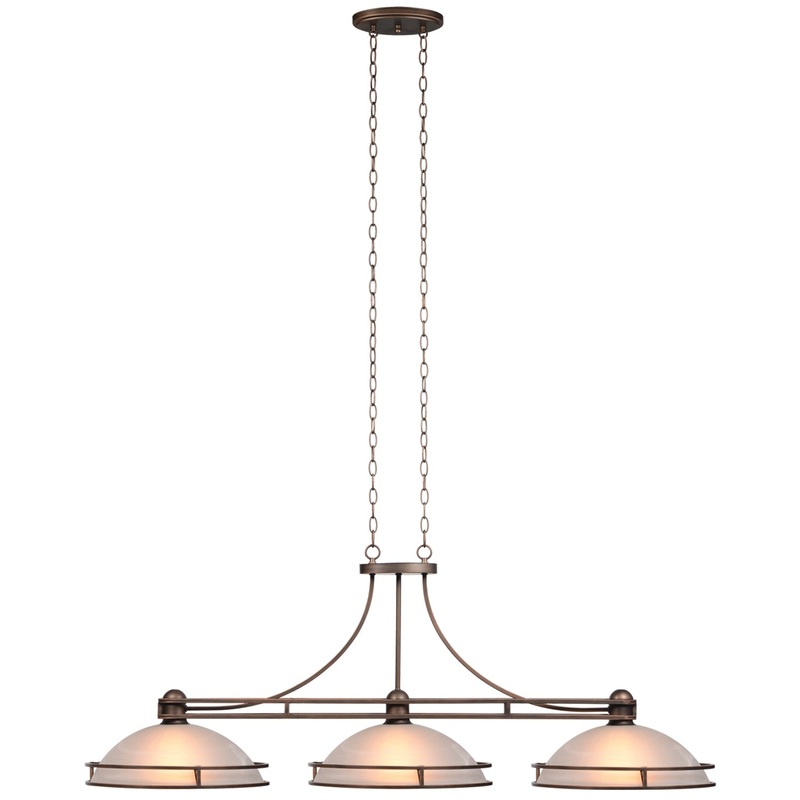COSMOPOLITAN – 56″ 3LT BILLIARD LIGHT-BRONZE