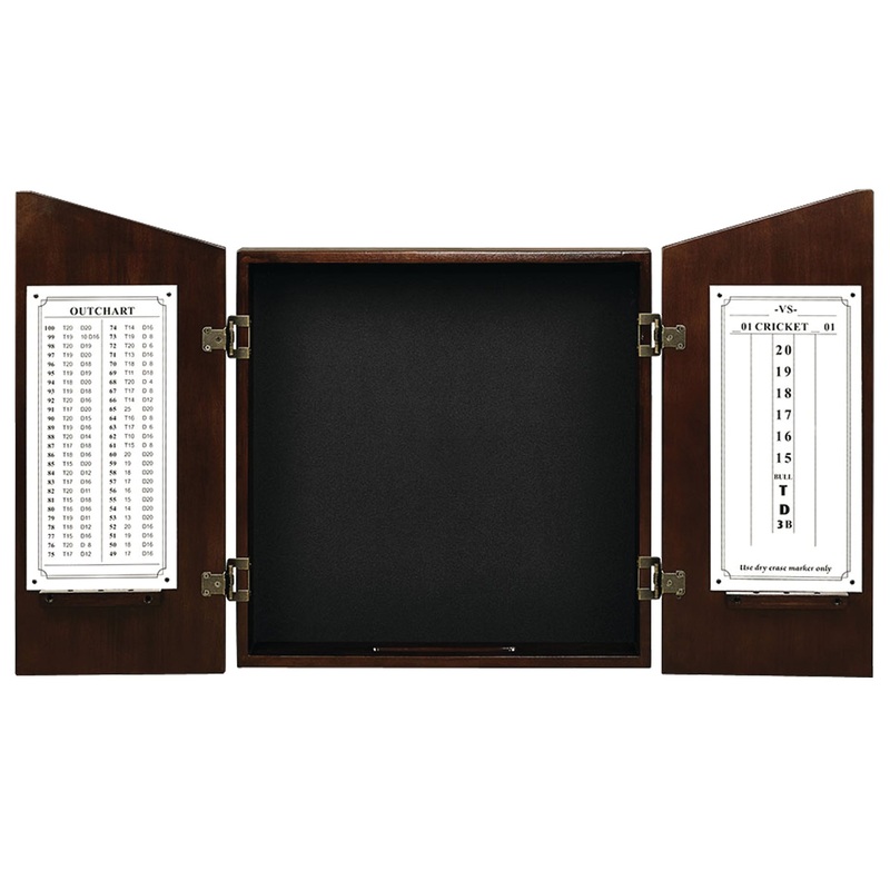 DARTBOARD CABINET-CAPPUCCINO