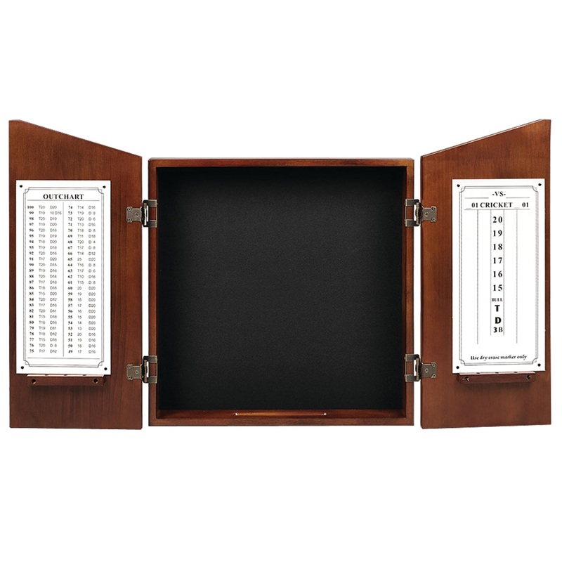 DARTBOARD CABINET-CHESTNUT