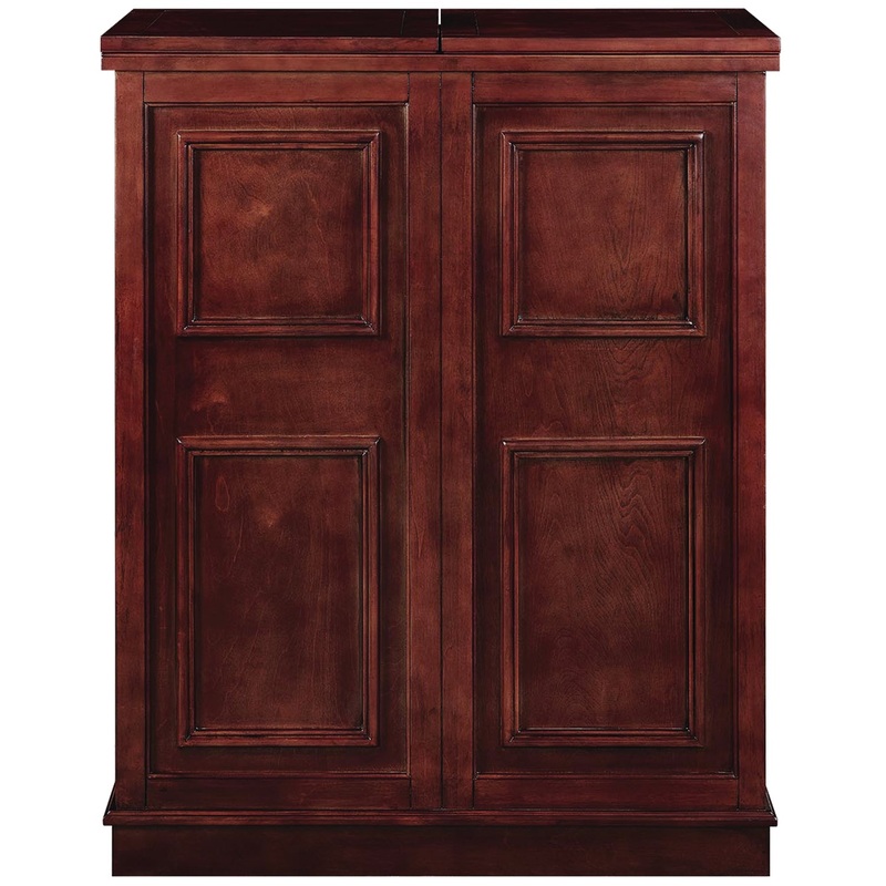 PORTABLE FOLDING BAR CABINET-ENGLISH TUDOR