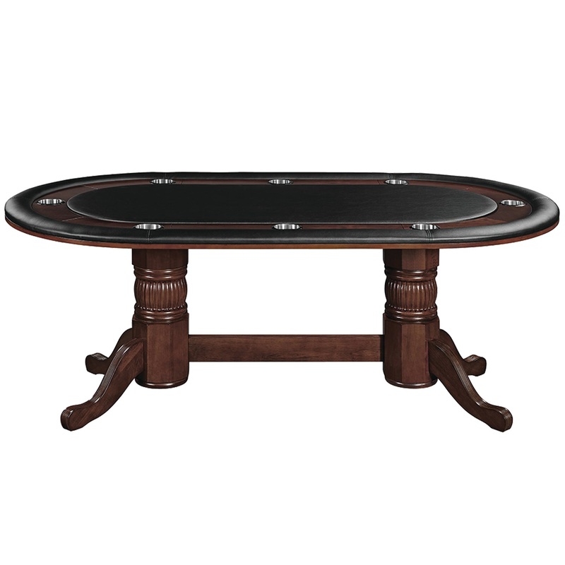 84″ TEXAS HOLD’EM GAME TABLE – CAPPUCCINO
