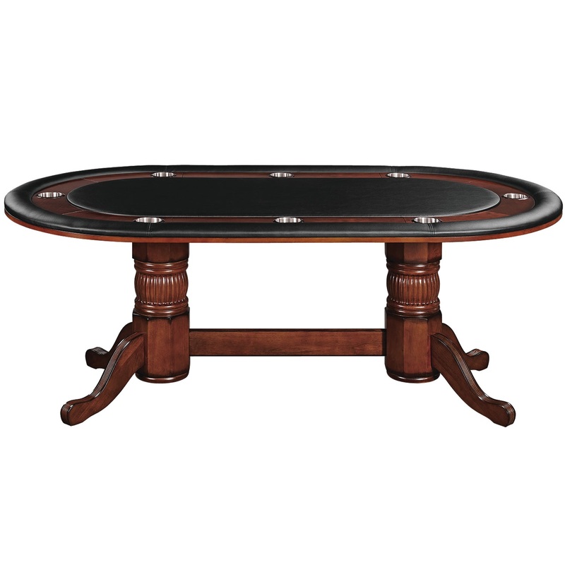 84″ TEXAS HOLD’EM GAME TABLE – CHESTNUT