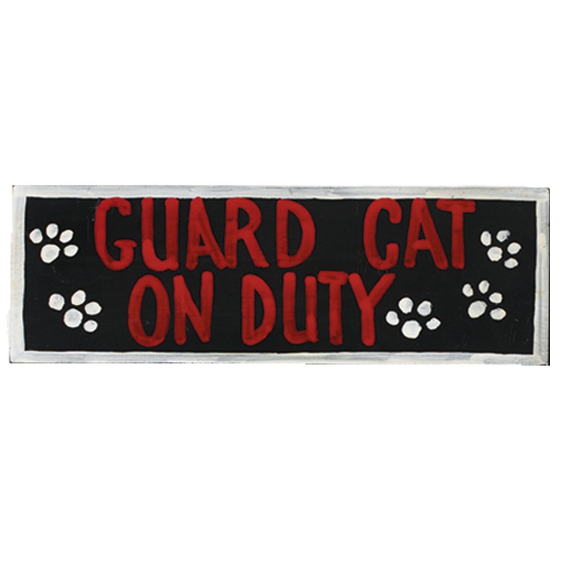 GUARD CAT ON DUY –  WALL SIGN