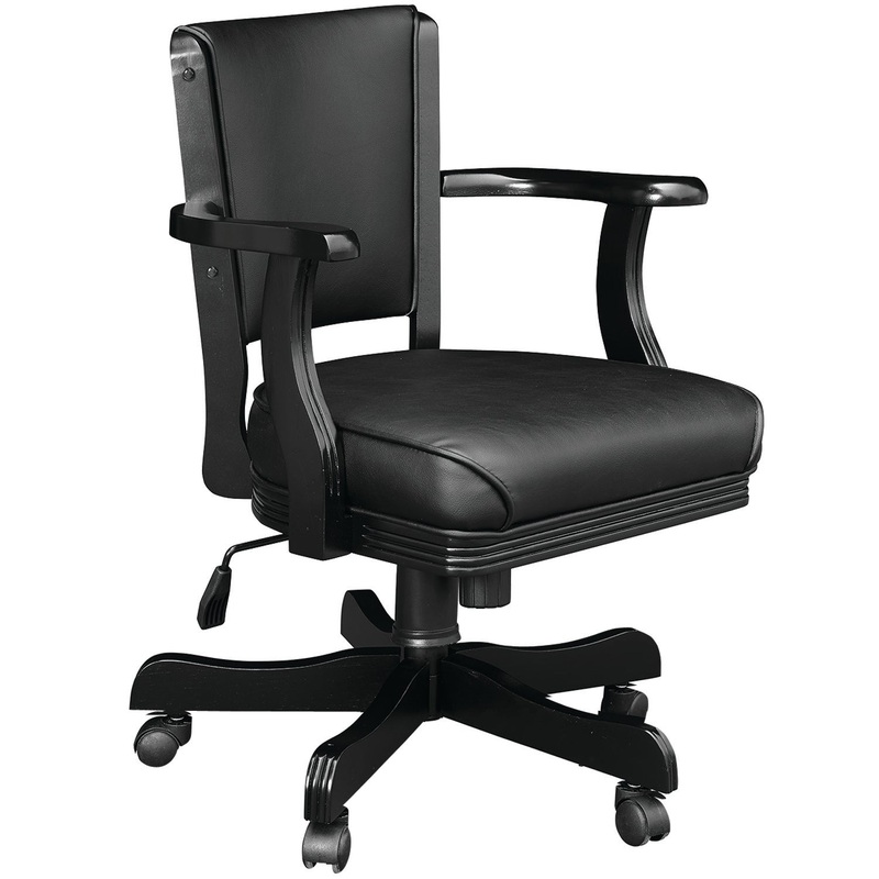 SWIVEL GAME CHAIR – BLACK