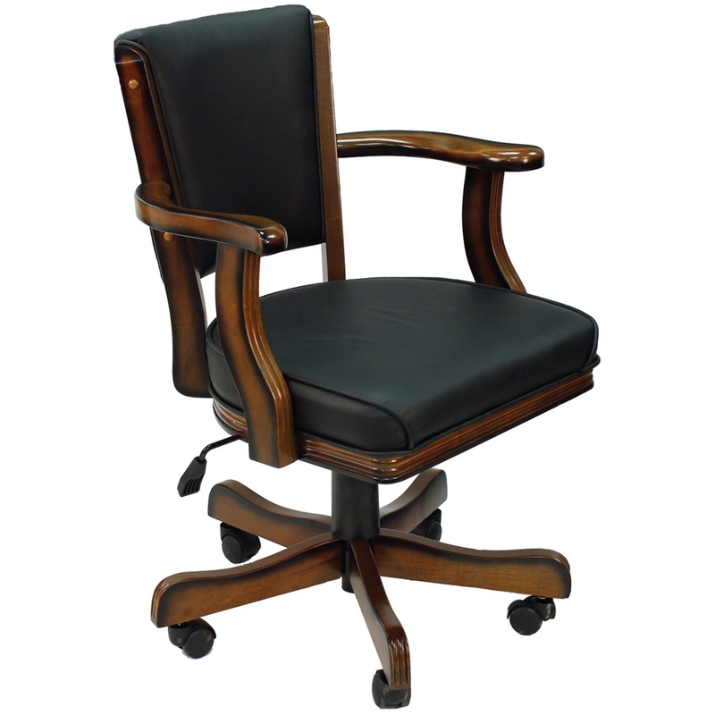 SWIVEL GAME CHAIR – CHESTNUT