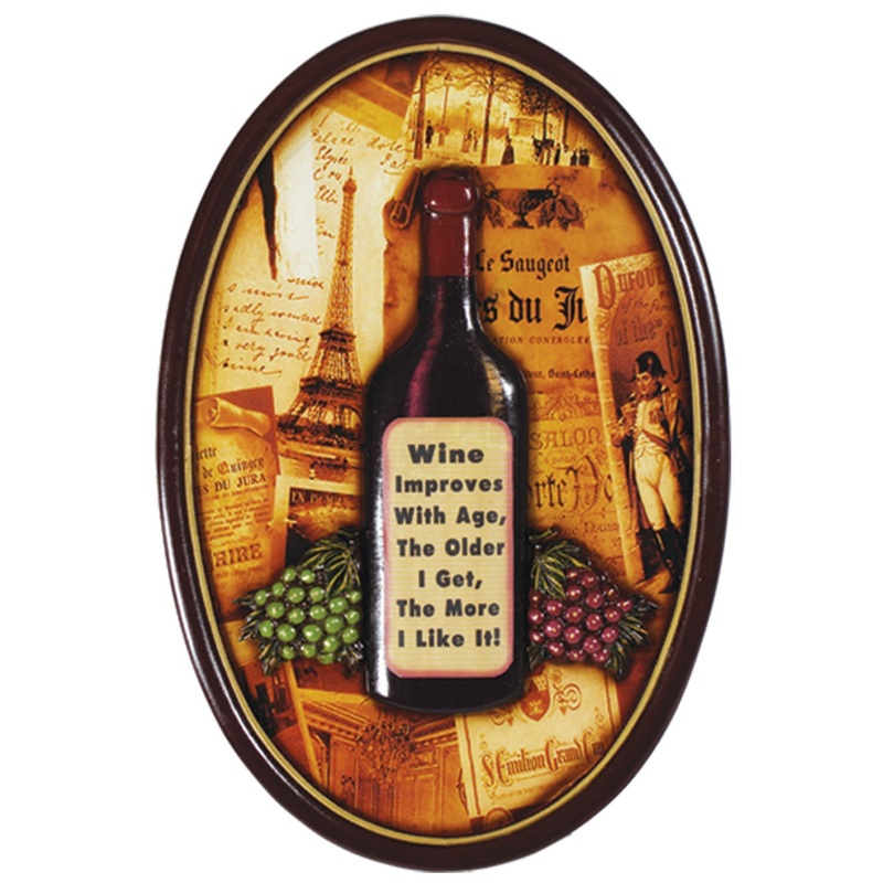 WINE IMPROVES WITH AGE – WALL SIGN