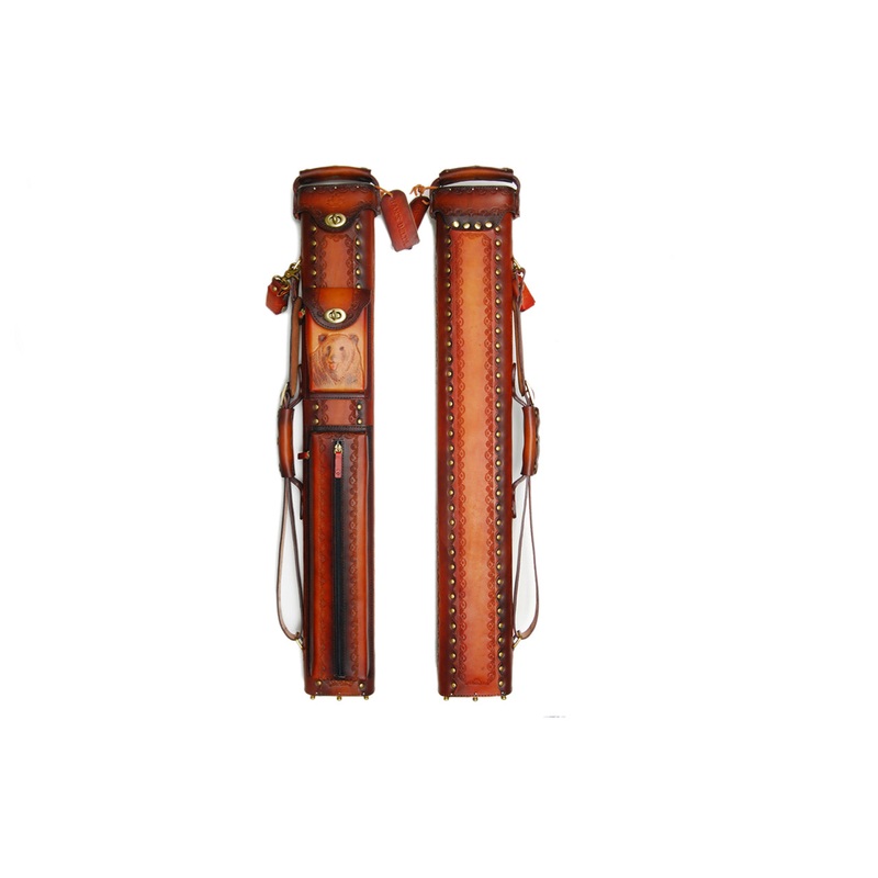 Delta Genuine Leather 2×5 Hand Tooled Case – Bear