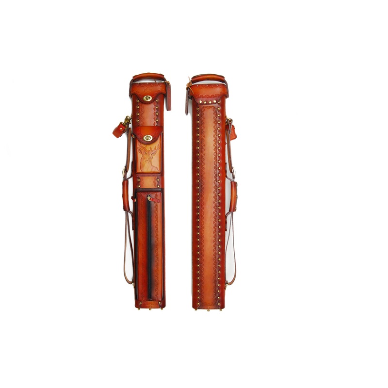 Delta Genuine Leather 2×5 Hand Tooled Case – Moose