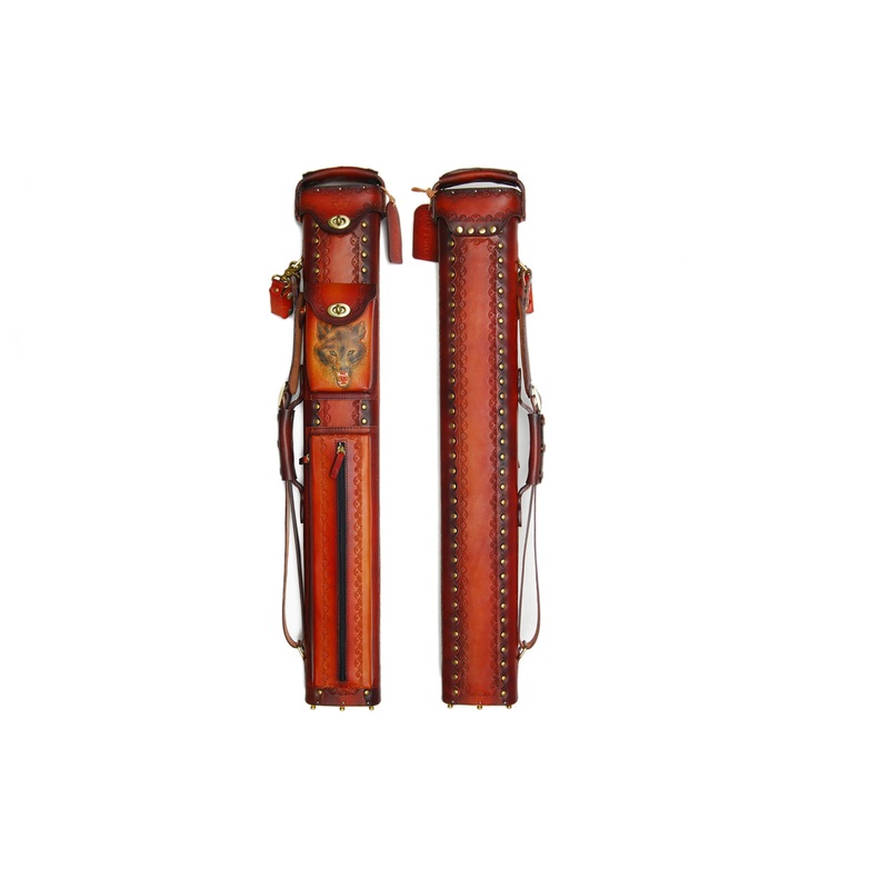 Delta Genuine Leather 2×5 Hand Tooled Case – Wolf