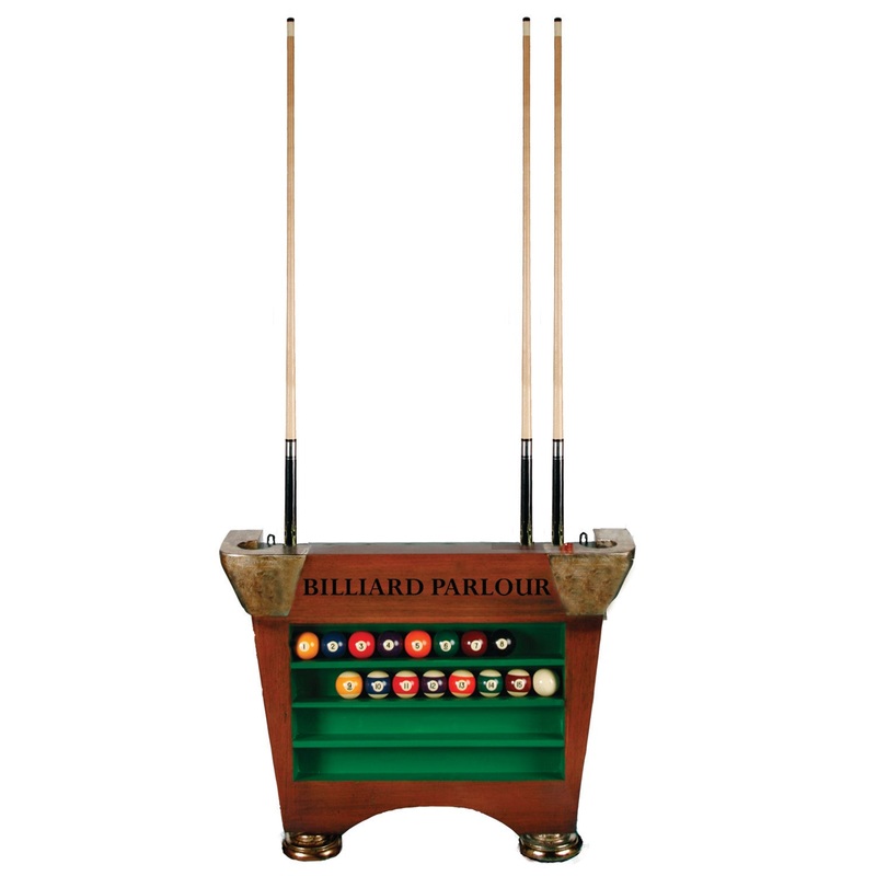 END TABLE CUE & BALL HOLDER