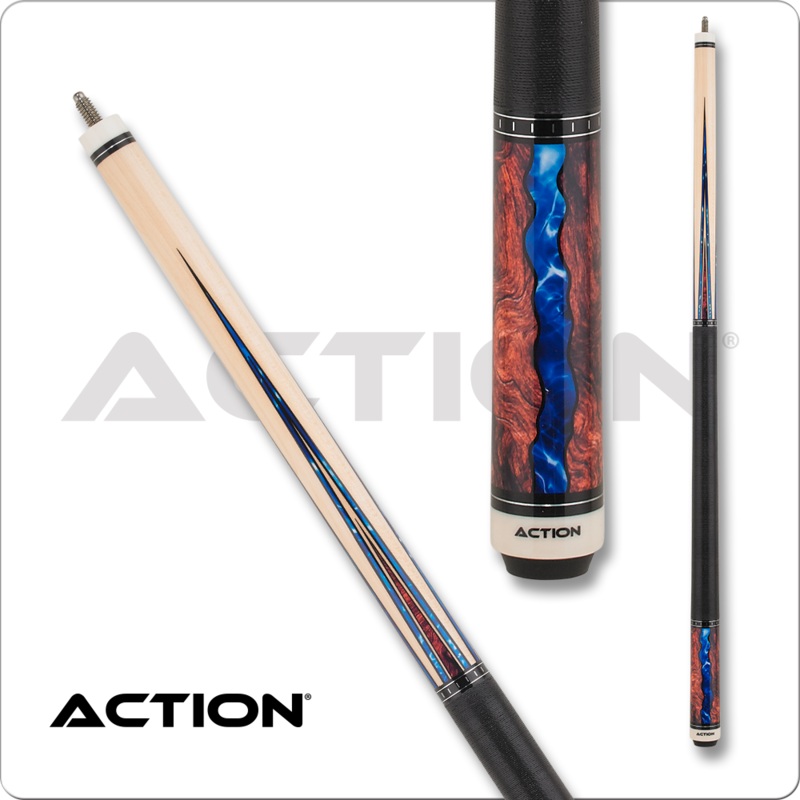 Action Fractal – Maple w/ Burl & Blue Points ACT152