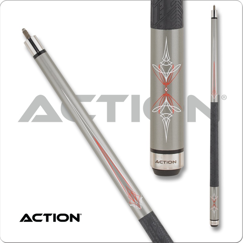 Action Khrome – Grey w/ Red Metallic KRM08