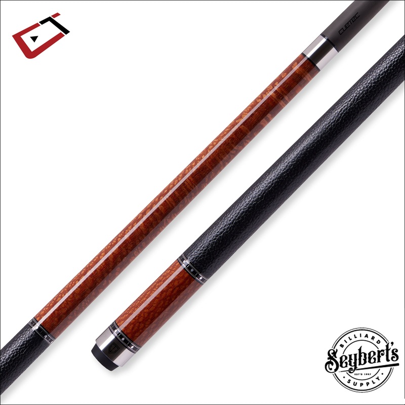 Cuetec Cynergy Truewood Leopard II Leather Wrap Pool Cue with 11.8mm Shaft – 95-108LTWS