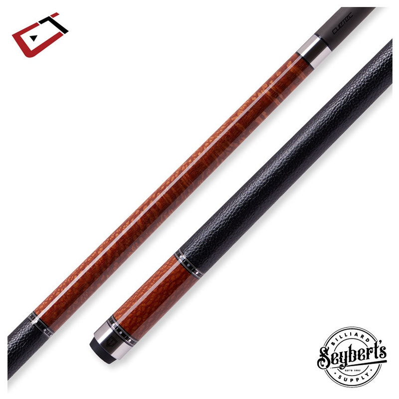 Cuetec Cynergy Truewood Leopard II Leather Wrap Play Cue with 12.5mm Shaft – 95-108LTW