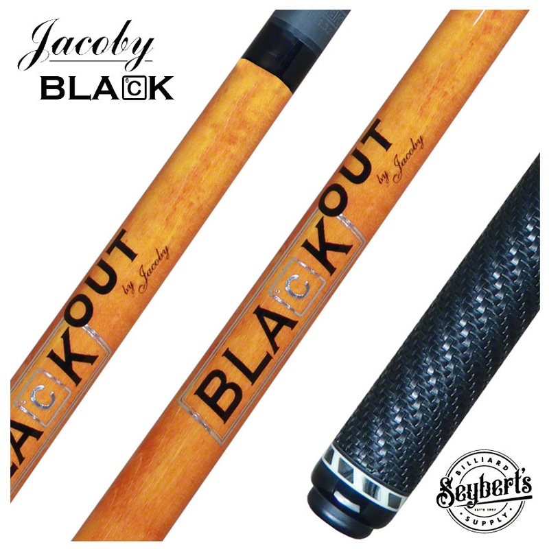 Jacoby BlaCkOut Orange with Sport Wrap Carbon Fiber Break/Jump Cue – JACBKOUTSGOR