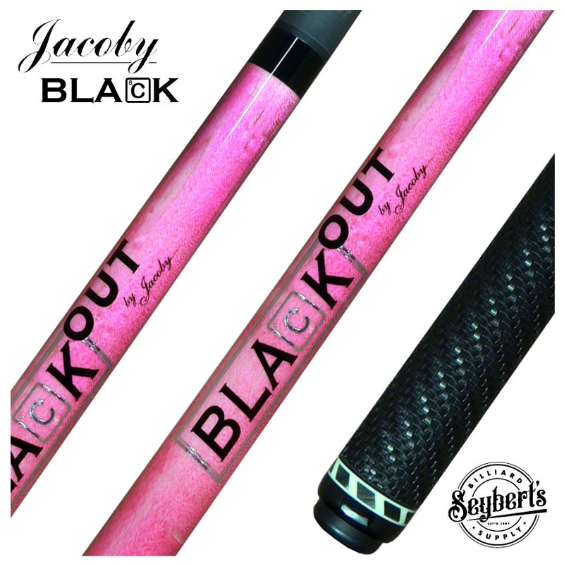 Jacoby BlaCkOut Pink with Sport Wrap Carbon Fiber Break/Jump Cue – JACBKOUTSGPK