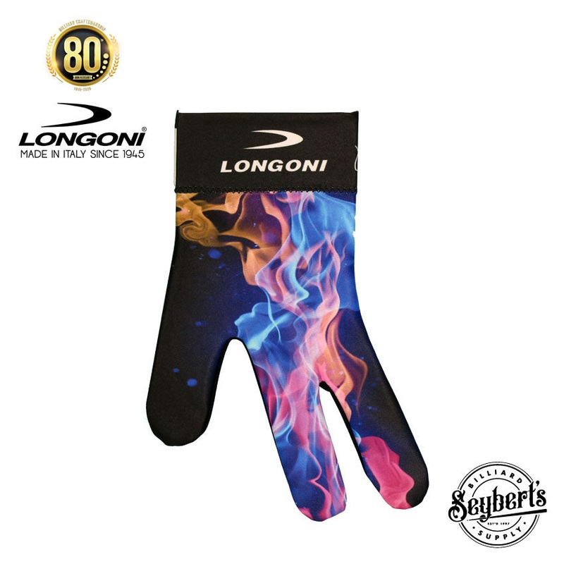 Longoni Left Hand Billiard Glove – Explosion Flames
