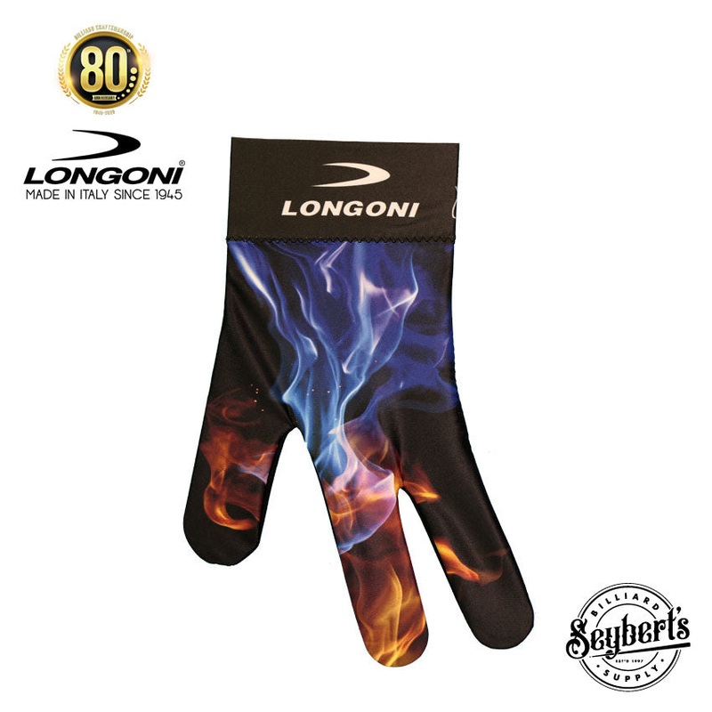 Longoni Left Hand Billiard Glove – Explosion Flames 2