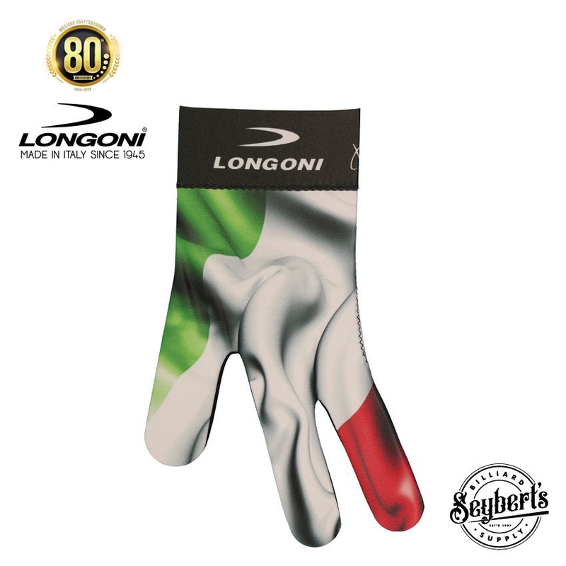 Longoni Left Hand Billiard Glove – Italian Flag