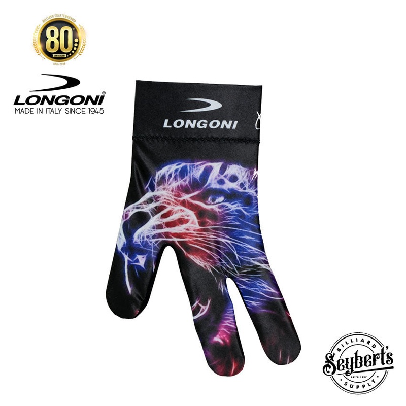Longoni Left Hand Billiard Glove -Leopard