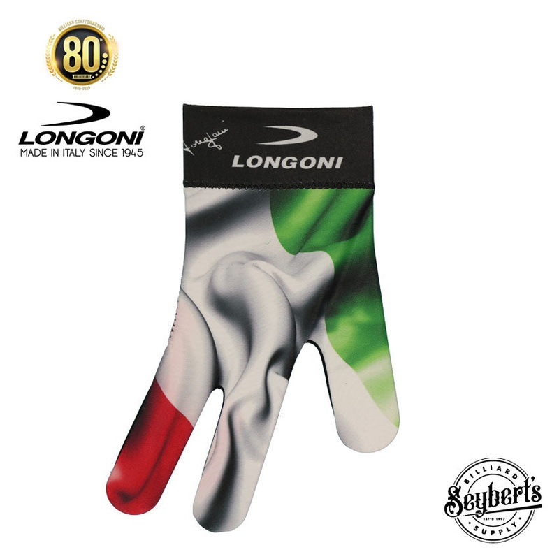 Longoni Right Hand Billiard Glove – Italian Flag