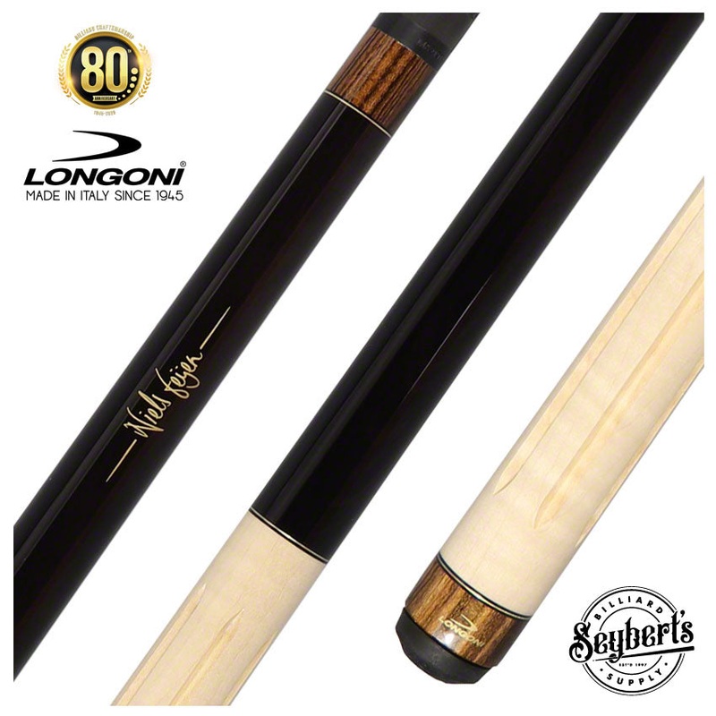 Longoni Stecca Niels Feijen TB-22 Break Cue with Luna Nera Carbon Break Shaft – LG24797